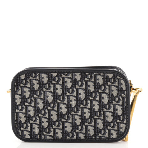 Christian Dior Oblique Diorquake clutch - Blue