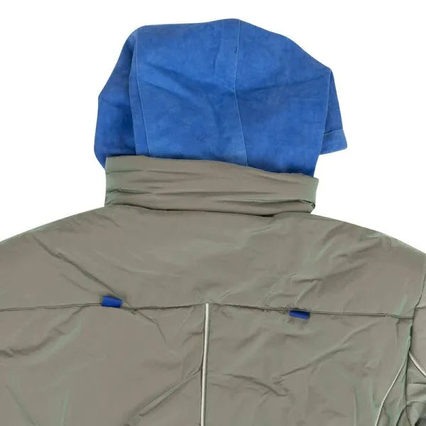 A-COLD-WALL Iridescent Logo Hooded Puffer Coat - Gray
