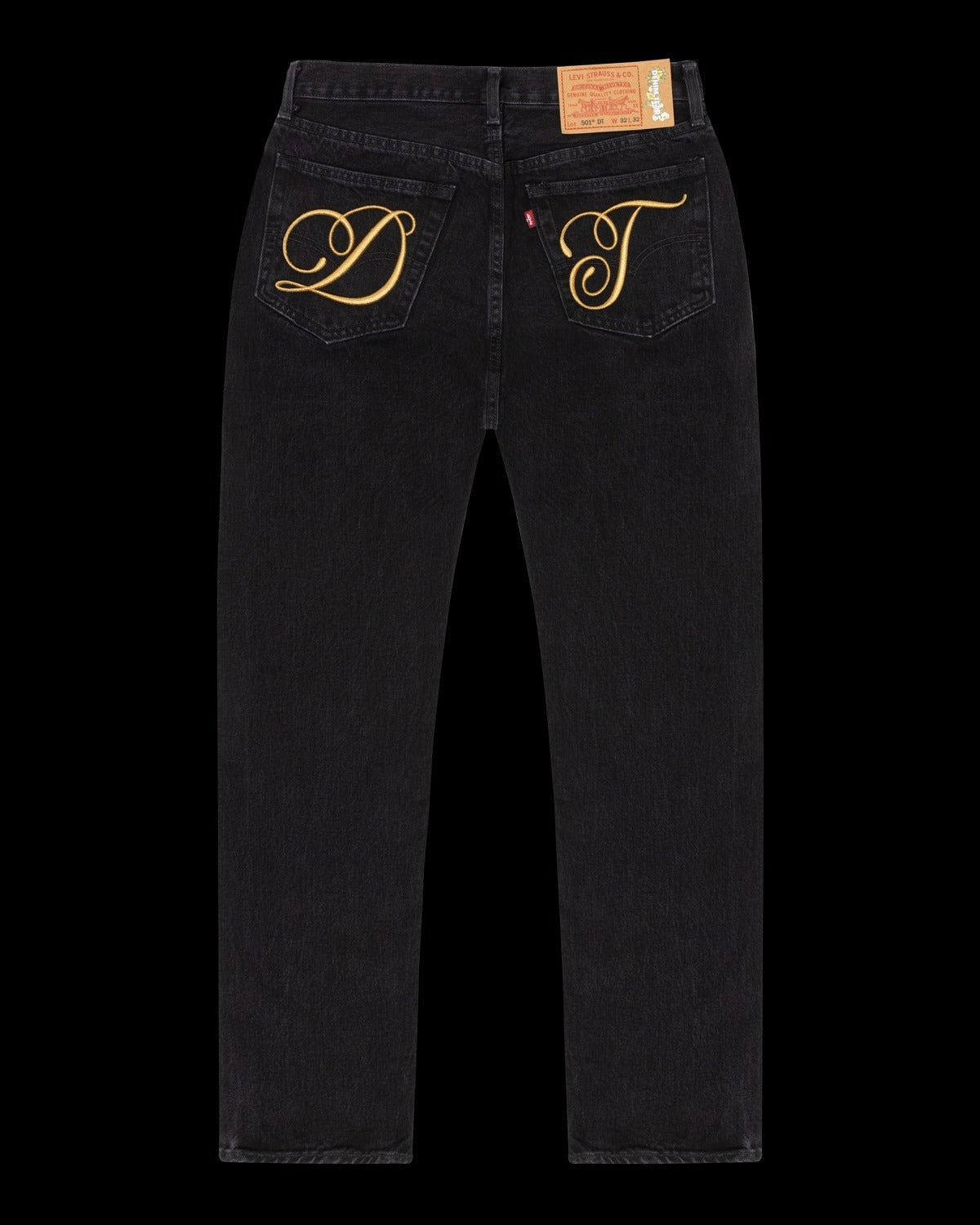 Denim Tears Metallic Gold Script