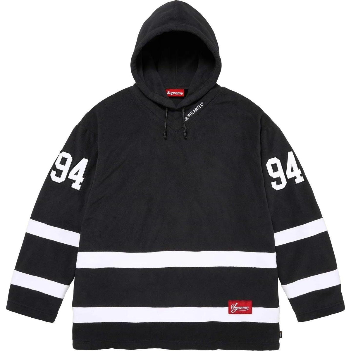 Supreme Polartec Hooded Hockey Jersey Black